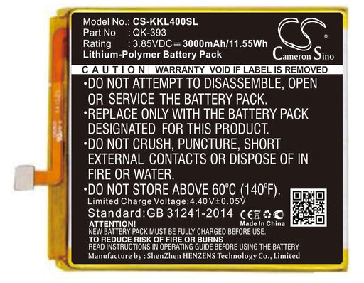 Qiku 1503-A01 1503-A02 360 N4 360 N4 LTE Dual SIM Replacement Battery-main