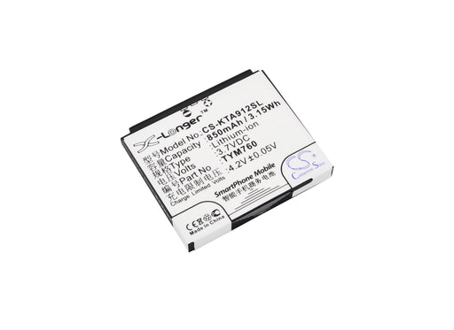 K-Touch A912 A915 A916 A933 A992 S860 V818 V98 Replacement Battery-main