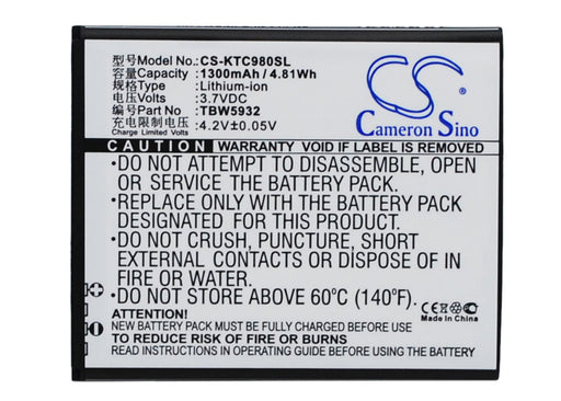 K-Touch C980 C980T C988t T789 Replacement Battery-main