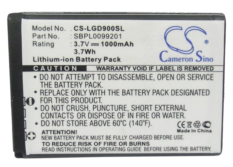 LG BL40 Chocolate GD900 GD900 Crystal Mobile Phone Replacement Battery-5