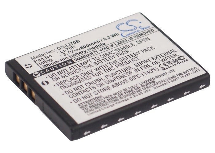 PATONA Li-70B Batteria 500mAh Per Olympus – Compatibile Con D-700, FE-4020, VG-110 E Altri