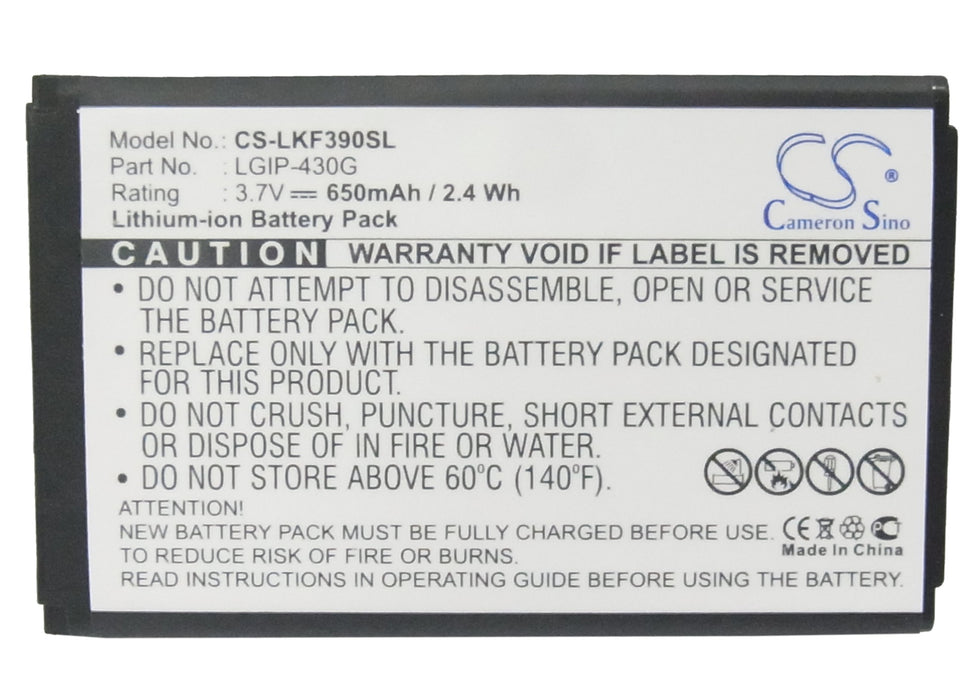 LG GU230 KF390 KF757 Mobile Phone Replacement Battery-5