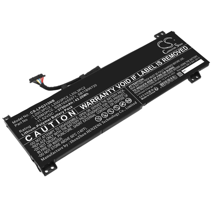 Lenovo IdeaPad 3 Gaming 15ACH6 82K201 IdeaPad G Gaming 3 15ACH6 82K2 IdeaPad G Gaming 3 15ACH6 82K2 IdeaPad Ga Laptop and Notebook Replacement Battery