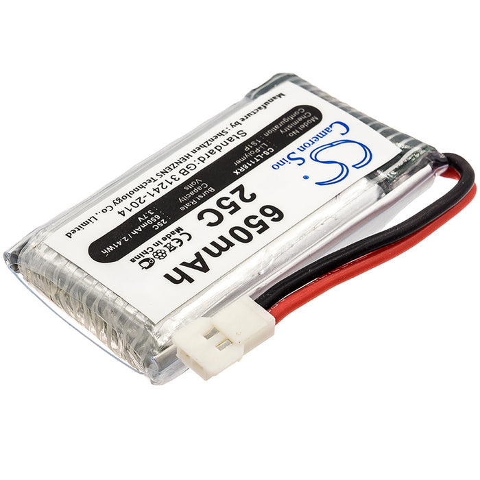 Syma CX-30 F5C V929 Walkera QR X5 X5A X5C X5C-1 X5SC X5SW 650mAh Drone Replacement Battery-2