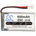 Cheerson CX-30W 650mAh Drone Replacement Battery-3
