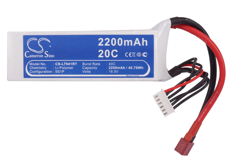 RC CS-LT941RT 2200mAh Train Replacement Battery-5