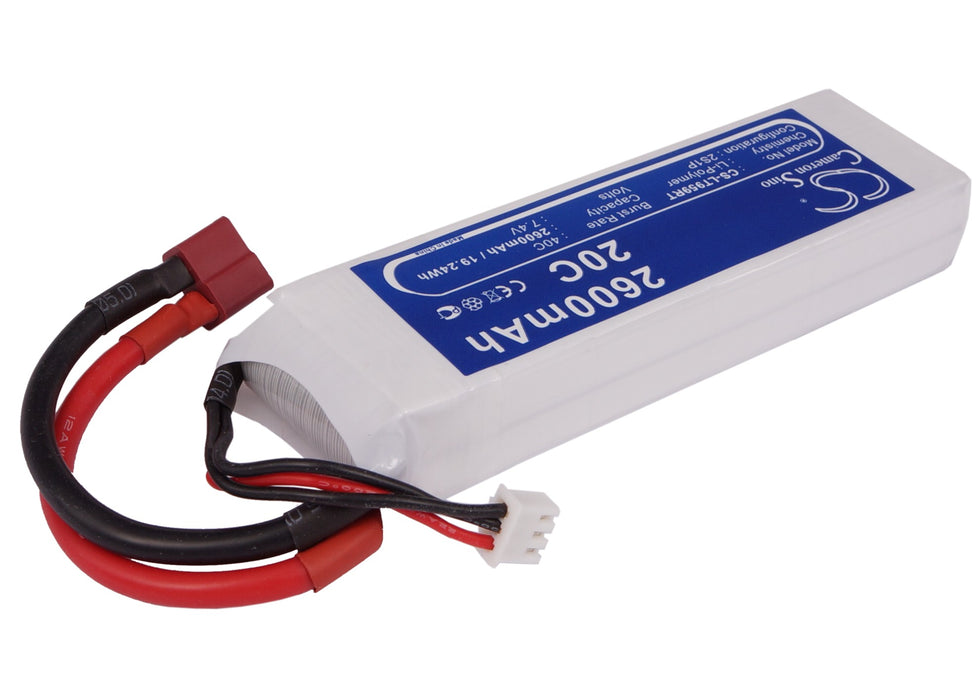 RC CS-LT959RT 2600mAh Train Replacement Battery-2