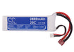 RC CS-LT959RT 2600mAh Train Replacement Battery-5