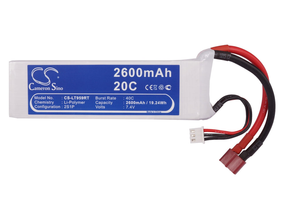 RC CS-LT959RT 2600mAh Train Replacement Battery-5