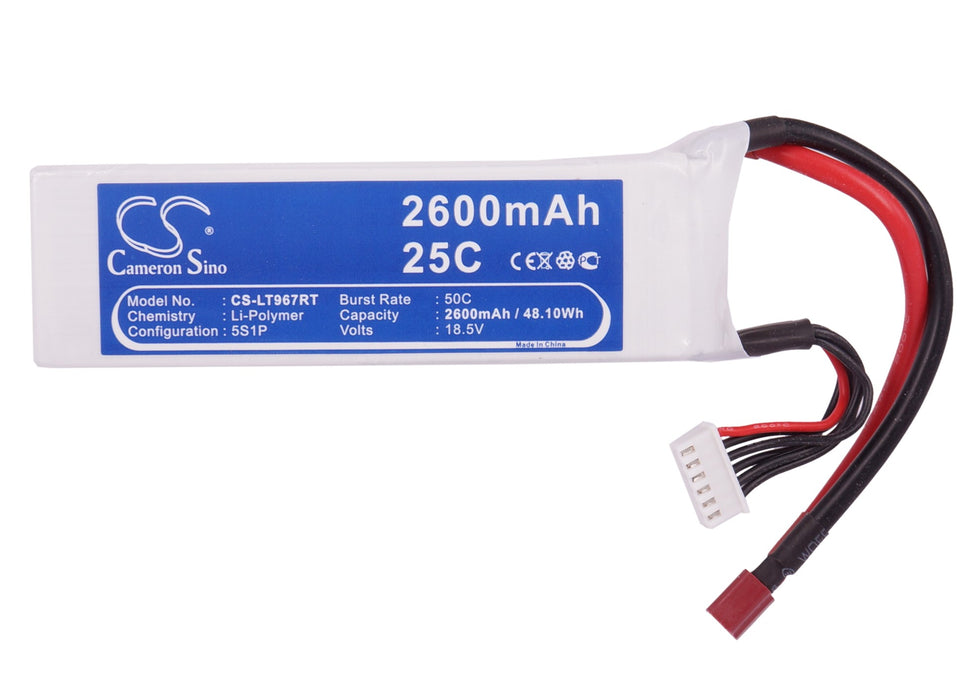 RC CS-LT967RT 2600mAh Train Replacement Battery-5