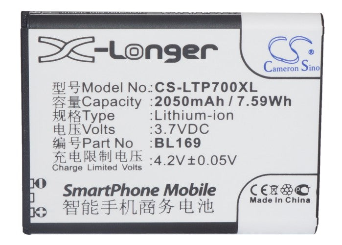 Lenovo A789 P70 S560 Mobile Phone Replacement Battery-5