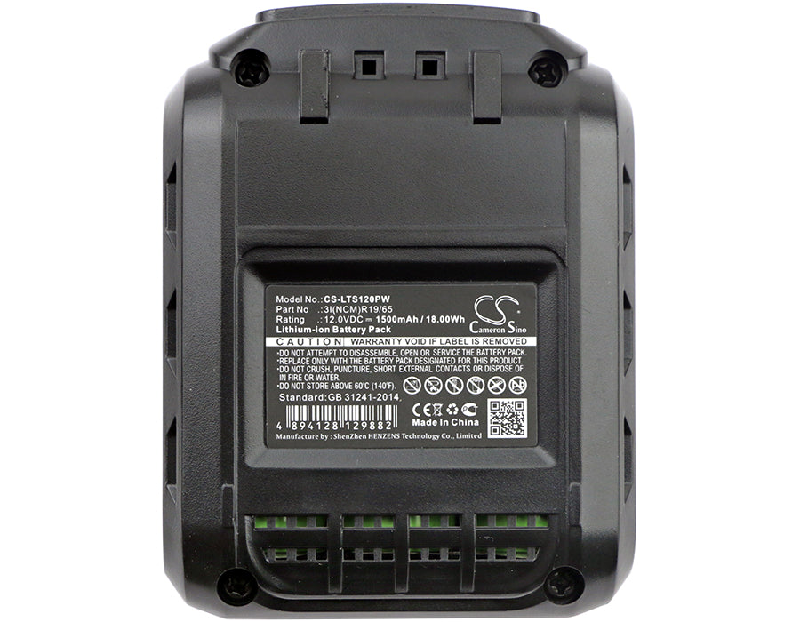 Lux-Tools ABS-12-Li 1500mAh Replacement Battery-5