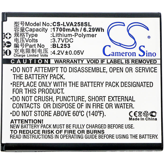 Lenovo A2580 A2860 Mobile Phone Replacement Battery-3