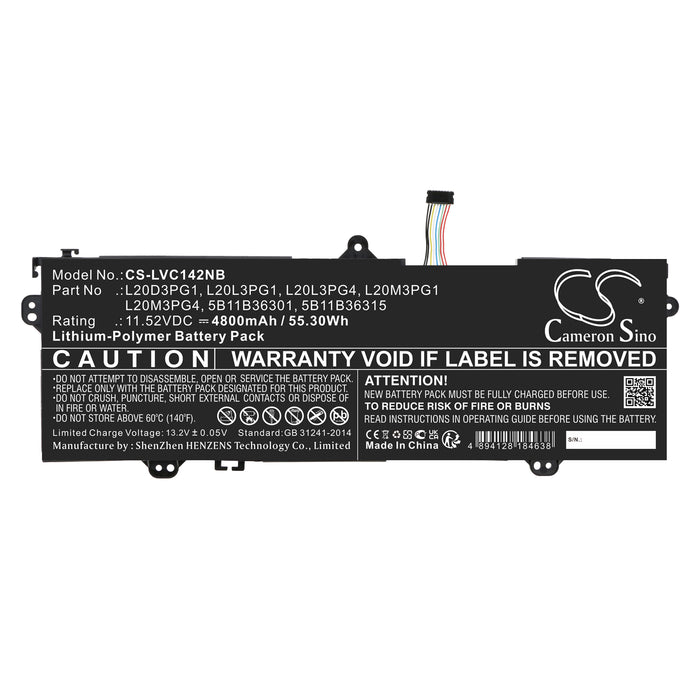 Lenovo 14e Chromebook Gen 2 82M1000FU 14e Chromebook Gen 2 82M1000MA 14e Chromebook Gen 2 82M1000MB 14e Chrome Laptop and Notebook Replacement Battery