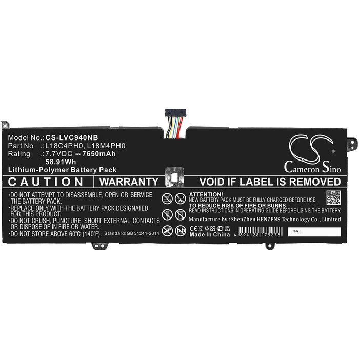 Lenovo Yoga Slim 9 14ITL5 82D10000UK Yoga Slim 9 14ITL5 82D10001UK Yoga Slim 9 14ITL5 82D10004PH Yoga Slim 9 1 Laptop and Notebook Replacement Battery-3