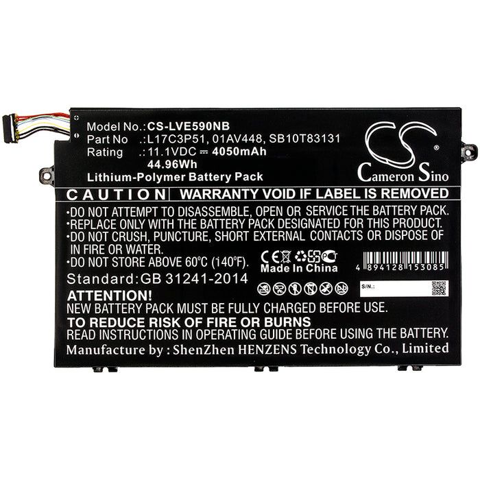 Lenovo ThinkPad E14 ThinkPad E15 ThinkPad E15 20RD0011GE ThinkPad E480 ThinkPad E480(20KNA00BCD) ThinkPad E480 Laptop and Notebook Replacement Battery-3