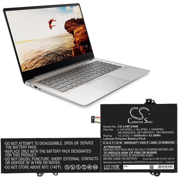 Lenovo Air 14 Pro IdeaPad 720S-14 IdeaPad 720s-14IKB IdeaPad 720s-14IKB 80XC IdeaPad 720s-14IKB 81BD IdeaPad 7 Laptop and Notebook Replacement Battery-10