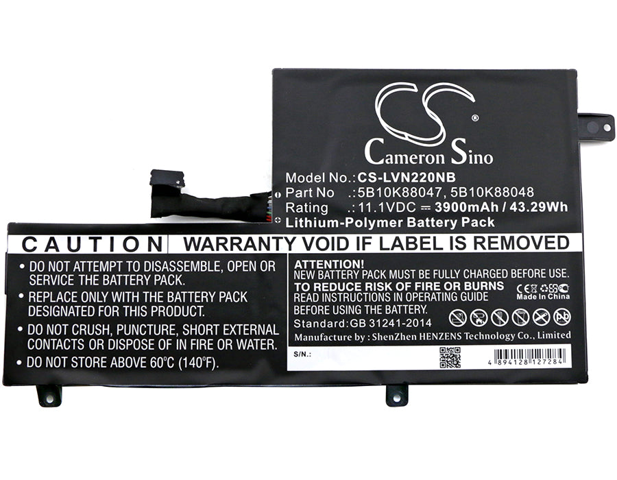 Lenovo 80VH0001US Chromebook 11 C330 Chromebook C330 Chromebook N22 Chromebook N22-20 Flex4-1470 IdeaPad 520s  Laptop and Notebook Replacement Battery-3