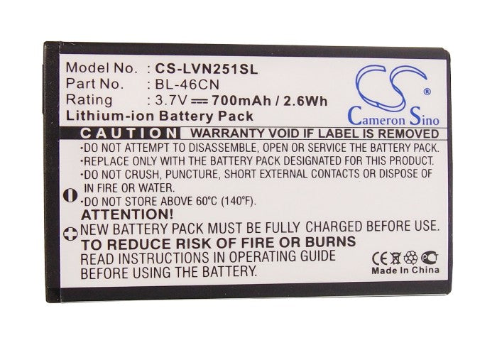 LG A340 Cosmos 2 Cosmos 3 VN251 vn251s vn360 Wine III Mobile Phone Replacement Battery-5
