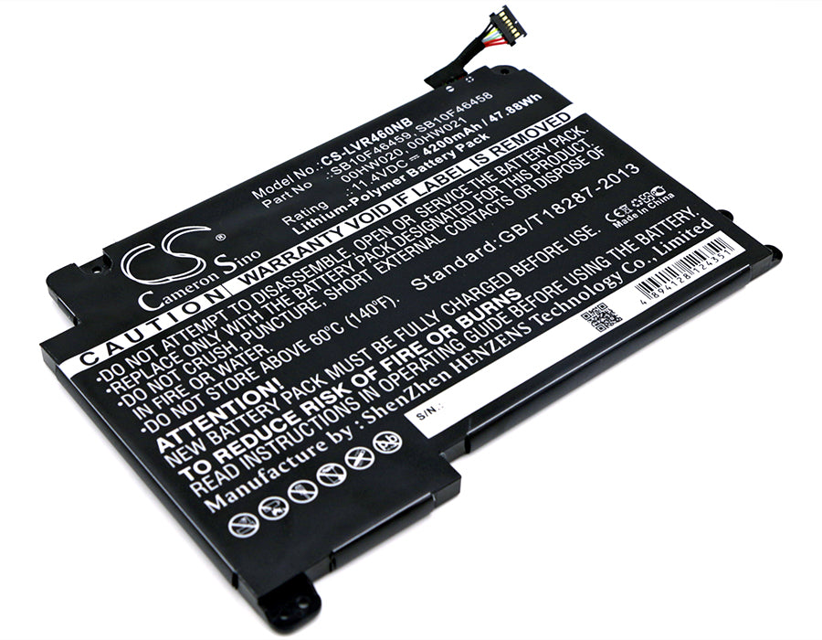 Replacement Battery 00HW020 00HW021 For Lenovo ThinkPad Yoga 460 / P40 Yoga – 53Wh 4-Cell
