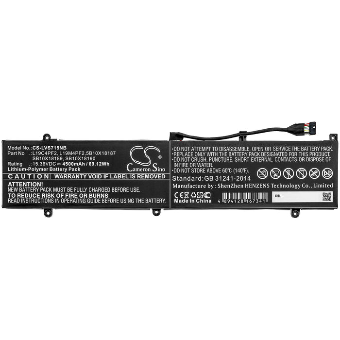 Lenovo Yoga Slim 7 15 Yoga Slim 7-15IMH05 Laptop and Notebook Replacement Battery-3