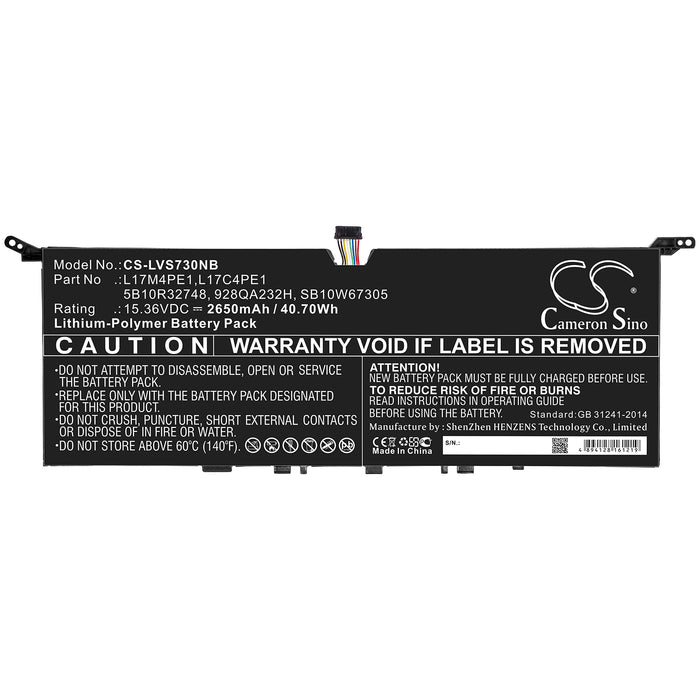 Lenovo IdeaPad 730S 13 IdeaPad 730S-13IWL Yoga S730 Yoga S730-13 Yoga S730-13IWL Yoga S730-13IWL (81J0) Yoga S Laptop and Notebook Replacement Battery-3