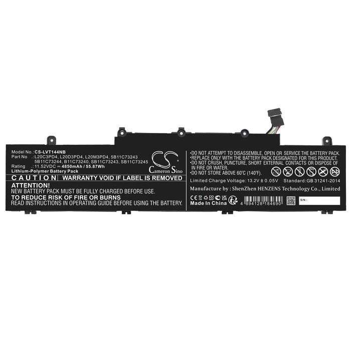 Lenovo ThinkPad E14 Gen 3 20Y7003SEE ThinkPad E14 Gen 3 20Y7003WHV ThinkPad E14 Gen 3 20Y7004NBM ThinkPad E14  Laptop and Notebook Replacement Battery