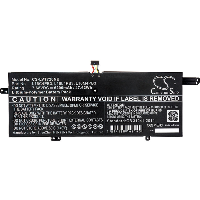 Lenovo IdeaPad 720s IdeaPad 720S-13 Ideapad 720S-13ARR Ideapad 720S-13IKB IdeaPad 720s-13IKB (81A8) IdeaPad 72 Laptop and Notebook Replacement Battery-3