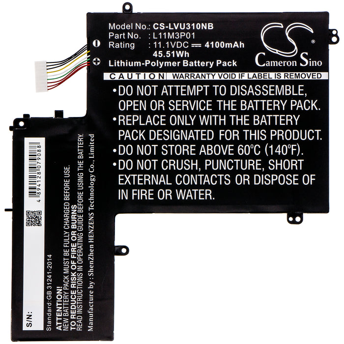 Lenovo IdeaPad U310 IdeaPad U310 4375 IdeaPad U310 4375 43752CU IdeaPad U310 43752BU IdeaPad U310 43752CU Idea Laptop and Notebook Replacement Battery-3