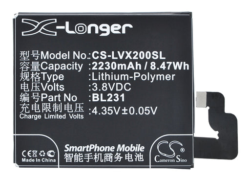 Lenovo S90e S90t S90u VIBE X2 VIBE X2-CU VIBE X2-T Replacement Battery-main
