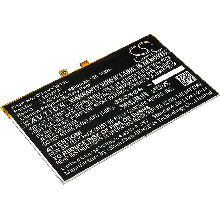 Lenovo Tab 4 10 Tab 4 10.1 TAB4 10-ZA2J0030SE TB-X Replacement Battery-main