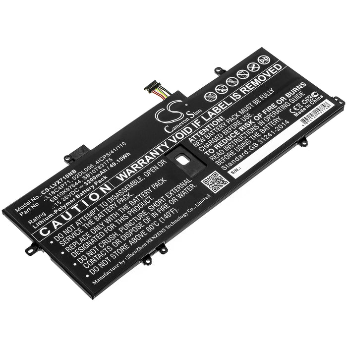 Lenovo ThinkPad X1 Carbon 2019 ThinkPad X1 3200mAh Replacement Battery-main