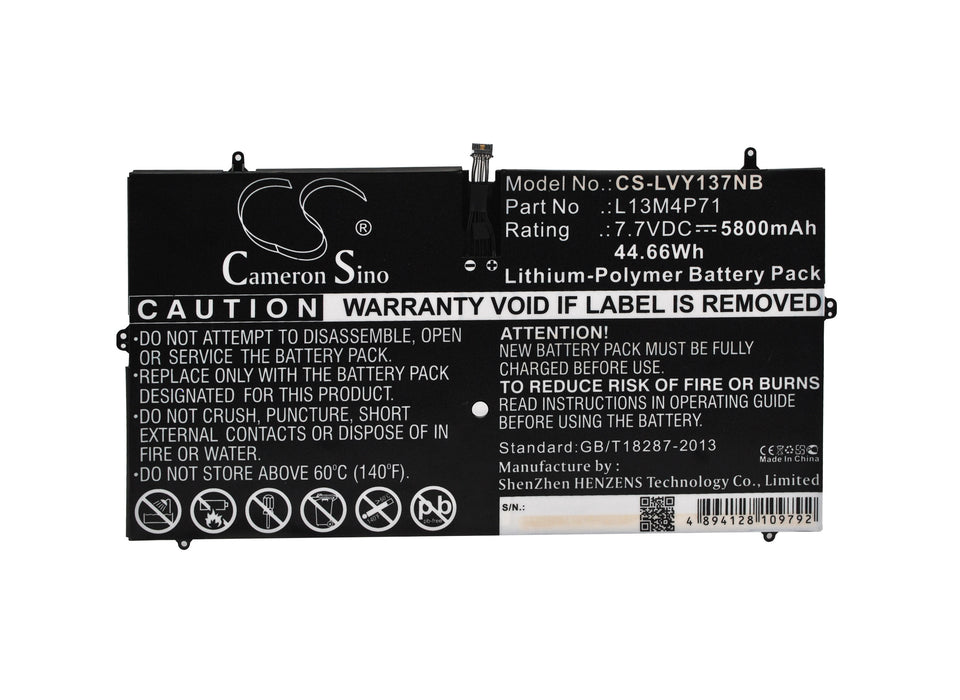 Lenovo Yoga 3 Pro Yoga 3 Pro 13 Yoga 3 Pro 13 80HE004LGE Yoga 3 Pro 1370 Yoga 3 Pro 1370 13.3in Yoga 3 Pro 137 Laptop and Notebook Replacement Battery-5