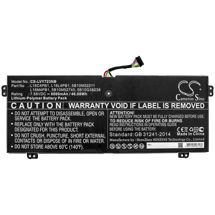 Lenovo YG 720-13IKB 80X6006PAU YG 720-13IKB I5 8G 128G 10H 80 YG 720-13IKB I5 8G 256G 10H-80 YG 720-13IKB I5 8 Laptop and Notebook Replacement Battery-3