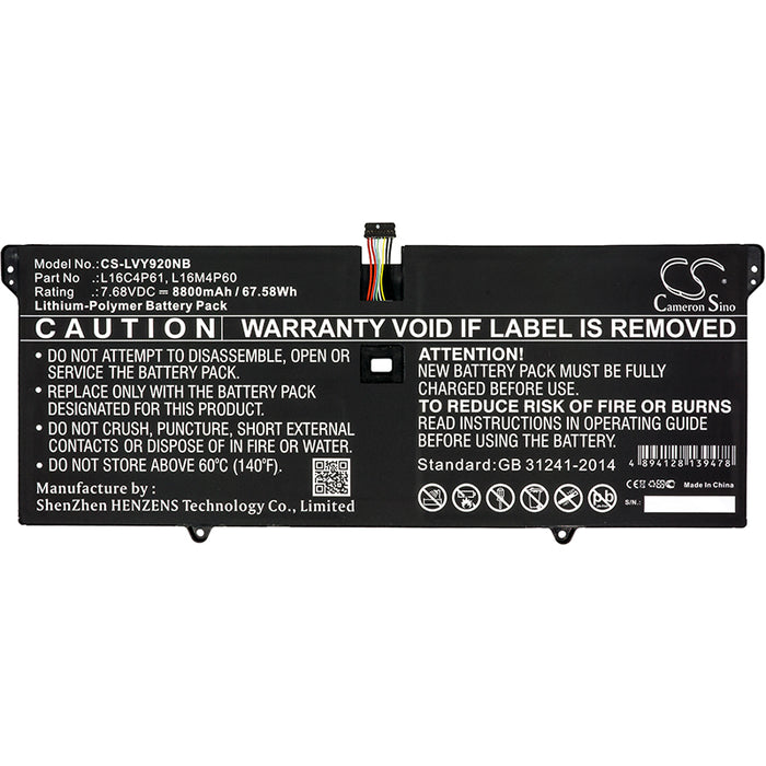 Lenovo Yoga 920 Yoga 920-13IKB Yoga 920-13IKB 80Y7001PIX Yoga 920-13IKB 80Y7002FFR Yoga 920-13IKB 80Y7002KMH Y Laptop and Notebook Replacement Battery-3