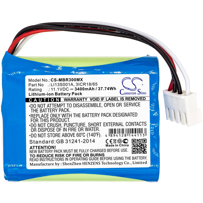 Mindray BeneHeart R3 BeneHeart R3 EKG BeneHeart R3A MEC6 uMEC uMEC10 3400mAh Medical Replacement Battery-3