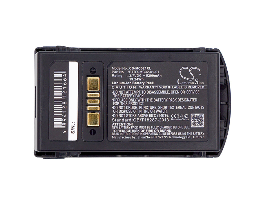 Motorola MC3200 MC32N0 MC32N0-S 5200mAh Replacement Battery-3
