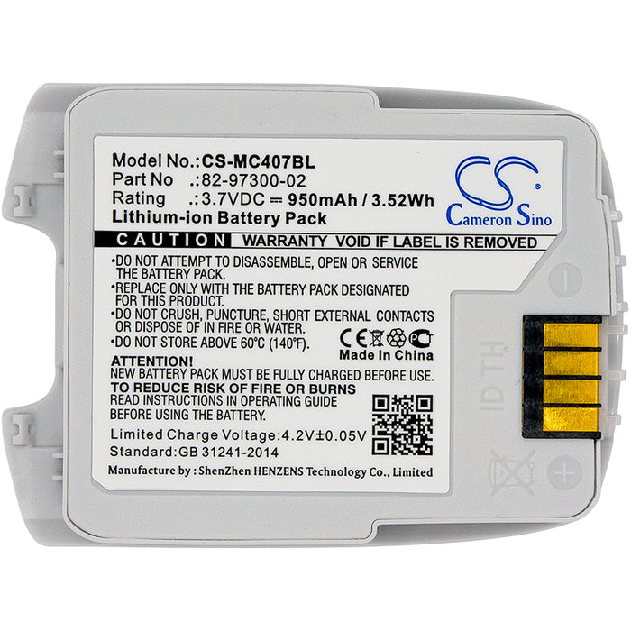 Motorola CS4070 CS4070-SR White Replacement Battery-3