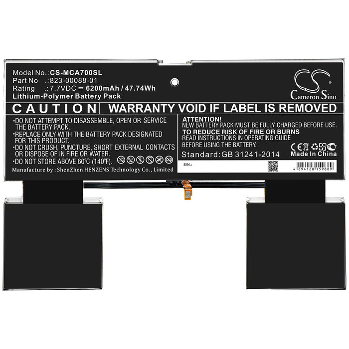 Microsoft Surface A70 Tablet Replacement Battery-3