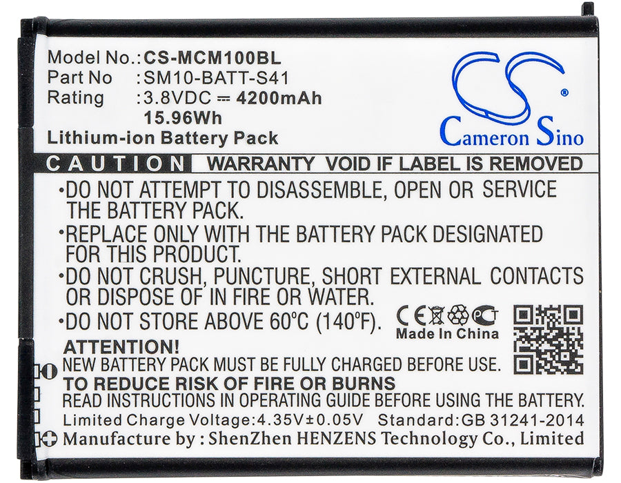 M3 Mobile SM10 SM10LTE Replacement Battery-5