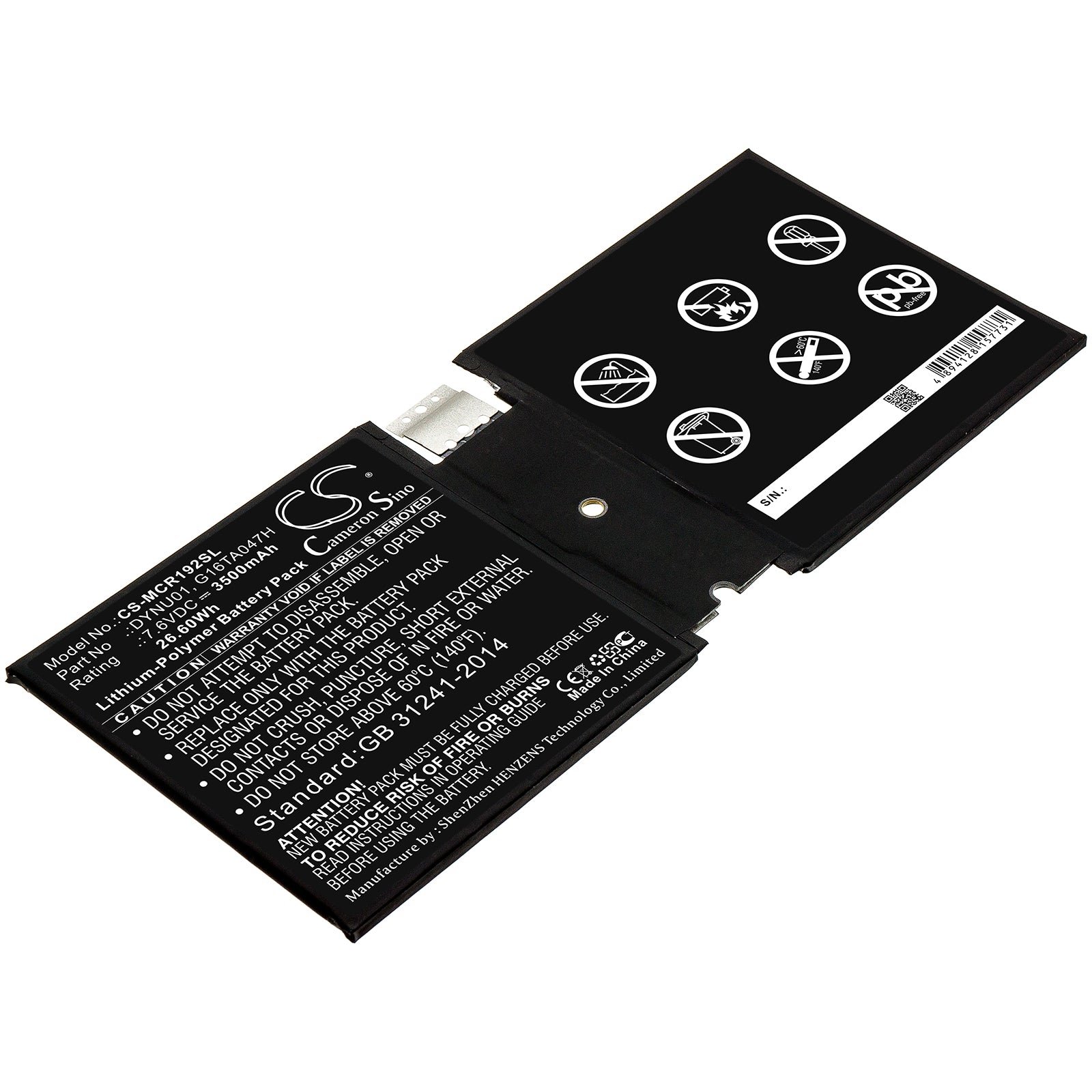 Microsoft Surface 1927 Surface Go 2 Tablet Replacement Battery