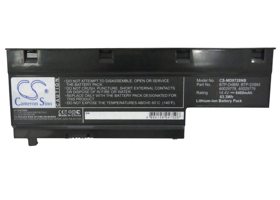 Medion Akoya E7211 Akoya E7212 Akoya E7214 Akoya E7216 Akoya P7611 Akoya P7612 Akoya P7614 Akoya P7615 Akoya P Laptop and Notebook Replacement Battery-5