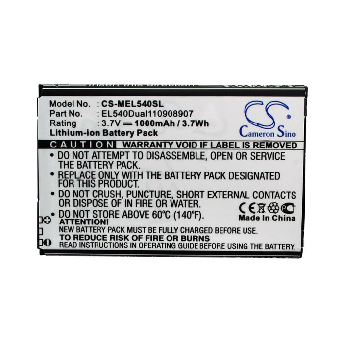 Mobistel EL540 EL540Dual PDA Replacement Battery-5
