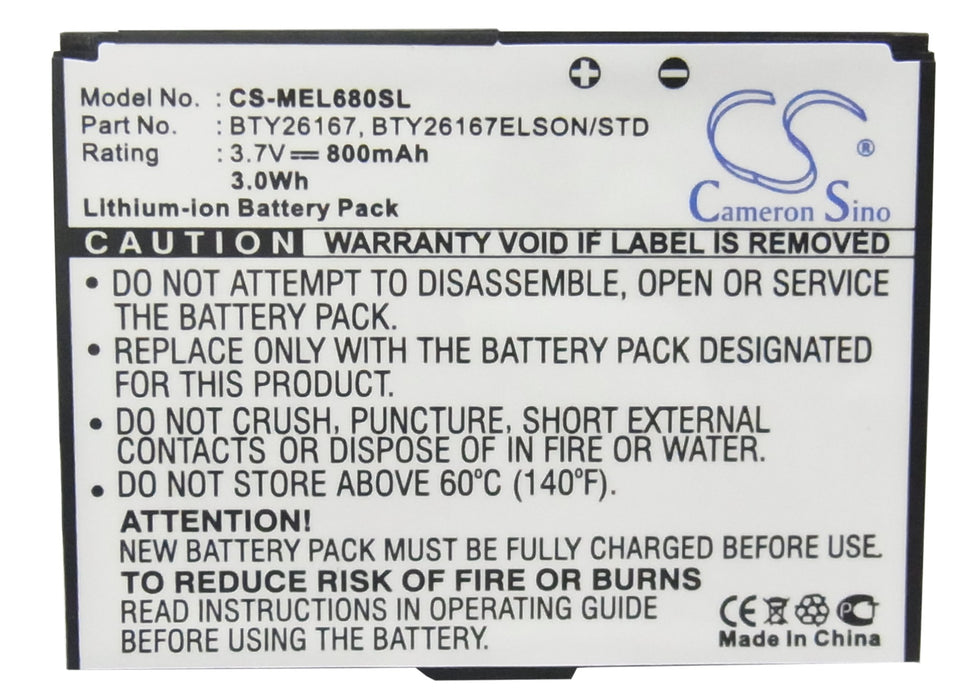 Emporia Elson EL680 Mobistel EL680 Mobile Phone Replacement Battery-5