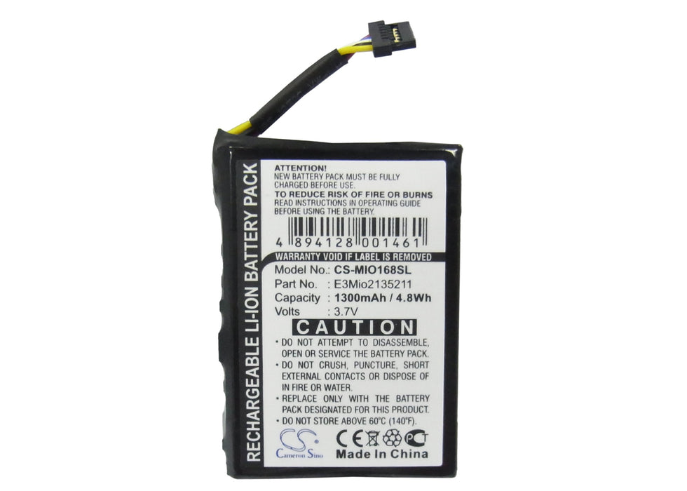 Mitac Mio 168 Mio 168 Plus Mio 168C Mio 168RS Mio 169 PDA Replacement Battery-5