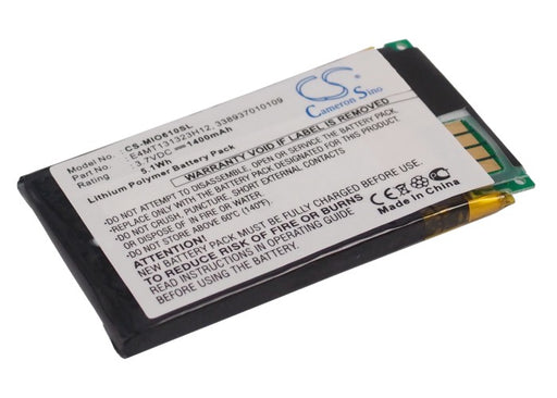 Mitac Mio H610 Replacement Battery-main