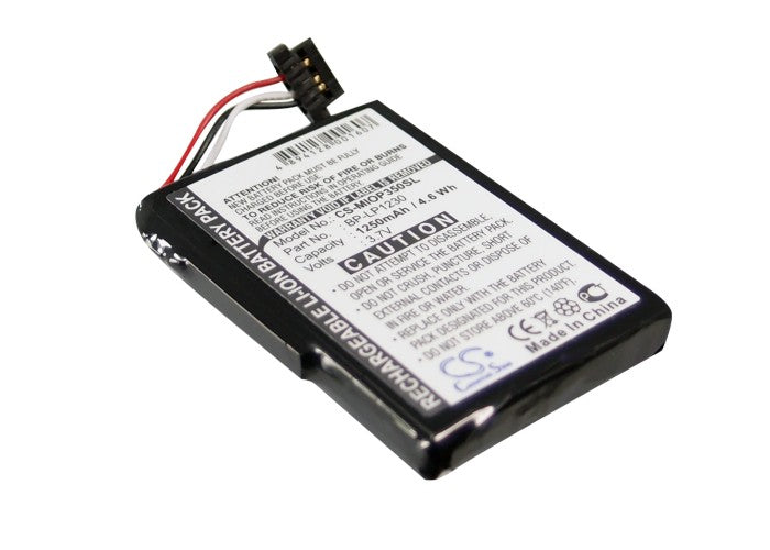 Navman Pin Praktiker LooxMedia 6500 1250mAh GPS Replacement Battery-2