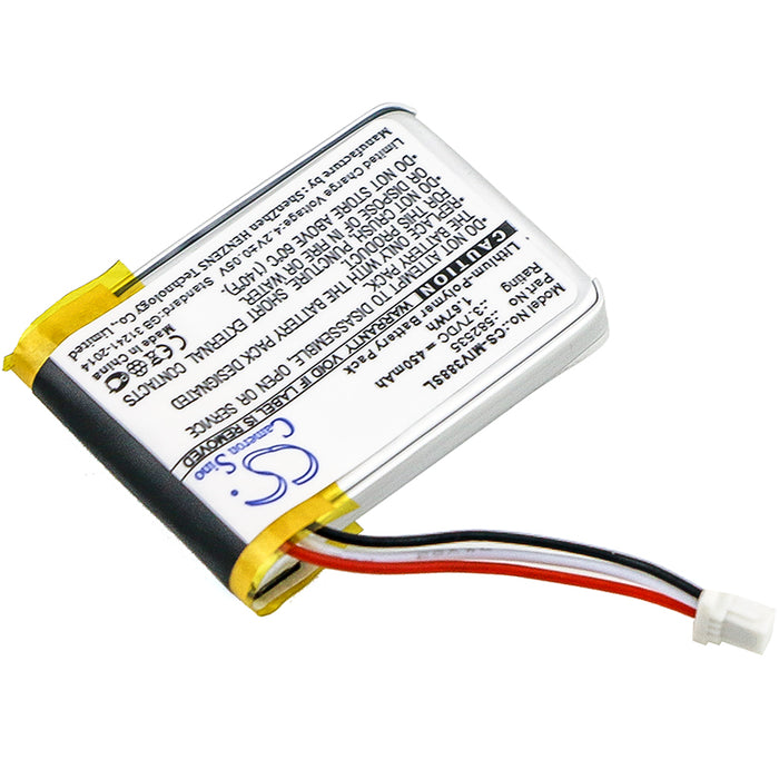 Whistler WP7 WP7 PRO SP7 450mAh Recorder Replacement Battery-2