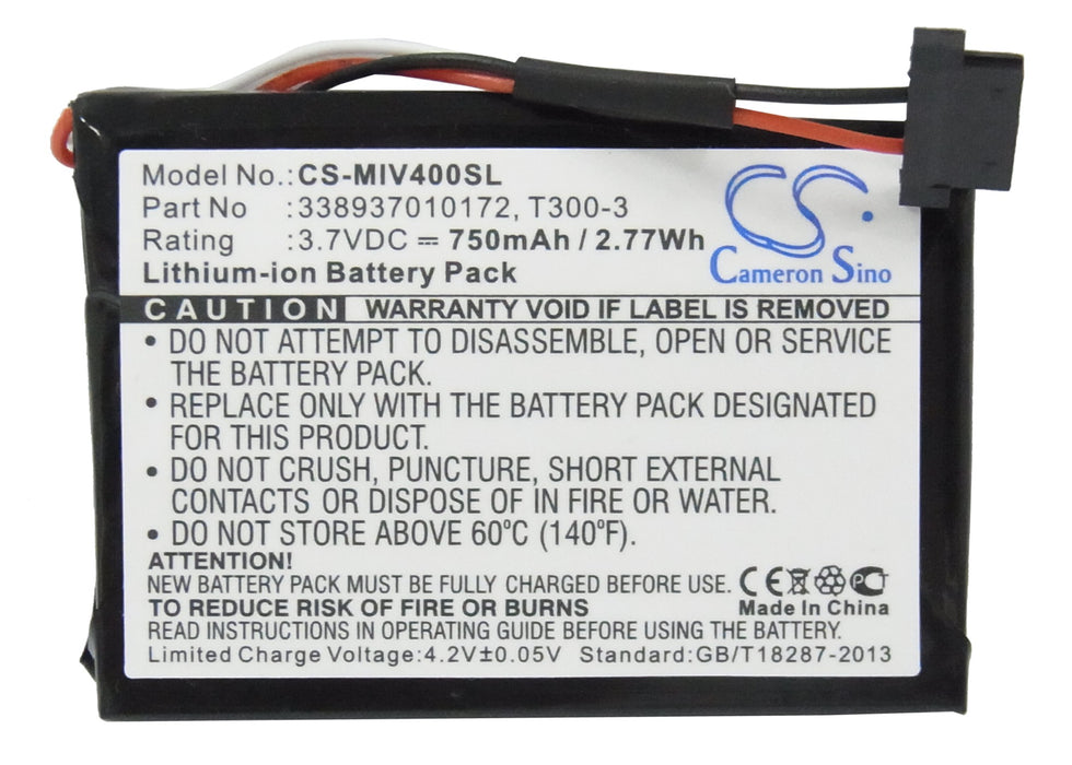 Mitac M1100 MIO 4190 Mio Moov 400 Mio Moov 405 Mio Moov 500 Mio Moov 510 Mio Moov 560 GPS Replacement Battery-5