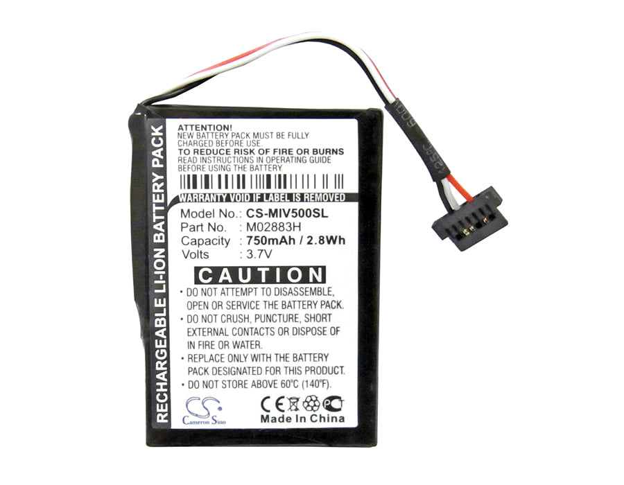 Mitac Mio Moov 500 Mio Moov 510 Mio Moov 560 Mio Moov 580 Mio Spirit 6900LM GPS Replacement Battery-5